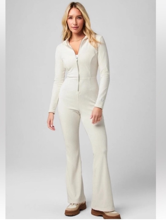 Fabletics Pants - Fabletics Plush Rib Hooded Jumpsuit. Size Medium.